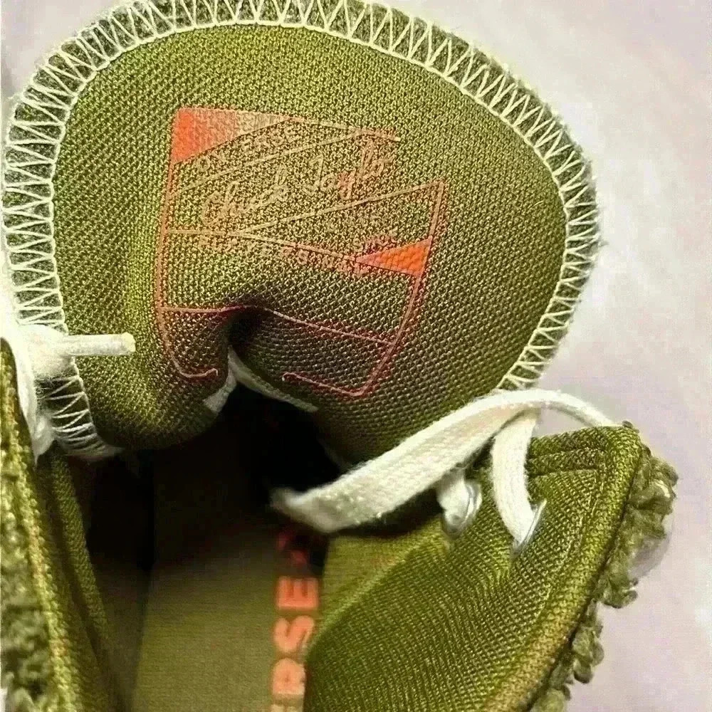 Converse Run Star Hike High Women's Fur Green Moss Lace Up 573197C Size 6.5 - Picture 8 of 15